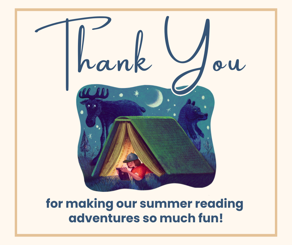 Thank you graphic for the 2024 Adventure Begins at Your Library summer program